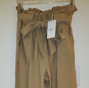 Grace Karin sac waist pants, khaki